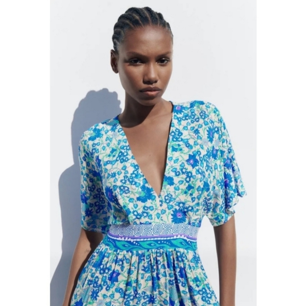 ZARA Floral Print Dress